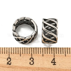 Perles européennes en acier inoxydable chirurgical 316&nbsp;STAS-Q326-03AS-01