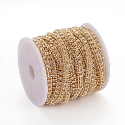 Chaînes en laiton avec strass&nbsp;CHC-D026-11G