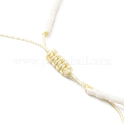 Verstellbare Halsketten aus Miyuki-Samen&nbsp;NJEW-O127-02