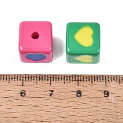 Zweifarbige undurchsichtige Acrylperlen&nbsp;OACR-N162-01