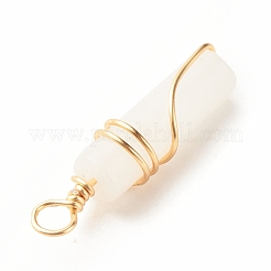 Natürliche weiße Jade Anhänger&nbsp;X-PALLOY-JF01453-07