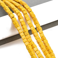 Kunsttürkisfarbenen Perlen Stränge&nbsp;X-TURQ-G108-4x4mm-06