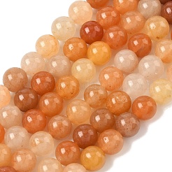 Avventurina rossa naturale fili di perle&nbsp;G-P257-02-8mm-01