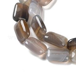 Chapelets de perles en agate grise naturelle&nbsp;G-K357-D14-01