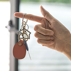 2 Schlüsselanhänger aus PU-Kunstleder&nbsp;AJEW-CL0001-55A