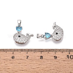 Ottone micro spianare pendenti zirconi&nbsp;KK-Q073-10P