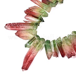 Zweifarbig lackierte Naturquarzkristallspitzen&nbsp;G-Q610-03A