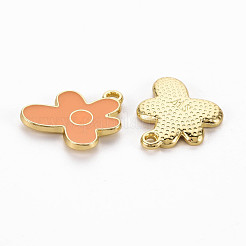 Placage de crémaillère pendentifs en émail en alliage d'or léger&nbsp;ENAM-Q444-013E-RS