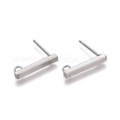 Componenti per orecchini in acciaio inossidabile 304 anti-ossidazione&nbsp;STAS-M274-012C-P
