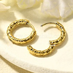 Boucles d'oreilles créoles en acier inoxydable 304 pour femmes&nbsp;EJEW-M068-13B-G