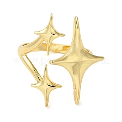 Offener Manschettenring aus Messing&nbsp;RJEW-Q805-07G