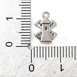 Breloques de zircone cubique clair pavés en laiton&nbsp;KK-Z051-01P-02