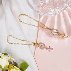2 pièce de 2 couleurs d'émail en alliage avec décorations de pendentif en strass&nbsp;HJEW-DR00209