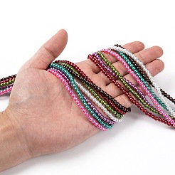 Fili di perle di vetro a 20 colore&nbsp;HY-X0011-4mm-01