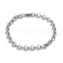 Bracelets à chaîne en acier inoxydable 304 résistant au ternissement&nbsp;LS-BJEW-I202-02B