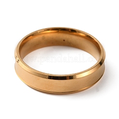 201 Edelstahl schlichter Bandring für Männer und Frauen&nbsp;RJEW-WH0010-07F-G