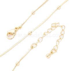 2.5 mm Messingkugel-Schlangenkette für Damen und Herren&nbsp;KK-P302-03G