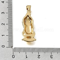 Pendentifs en laiton zircon cubique transparent&nbsp;CU-CBA637A-07G-A