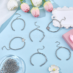 12 stücke 2 arten 304 edelstahl kette armband machen&nbsp;AJEW-BM00003