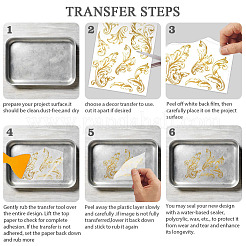 3 feuilles 3 styles d'autocollants décoratifs imperméables en pvc&nbsp;DIY-WH0404-357