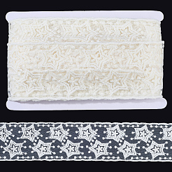 Ruban de dentelle à fleurs en maille de polyester brodé de 10 mètre&nbsp;OCOR-GF0005-41D