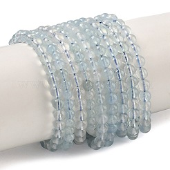 Natürliche Aquamarin Perlen Stränge&nbsp;G-D327-B01-5mm-01