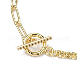 Ottone link braccialetti cuore&nbsp;BJEW-JB10394