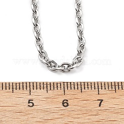 Collane con catena in acciaio inossidabile 304 da 3 mm&nbsp;NJEW-T016-09P