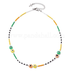 Schmuckset mit bösem Blick aus Harz und Glasperlen&nbsp;SJEW-MZ00001