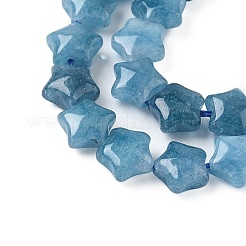 Gefärbte natürliche Malaysia Jade Stern Perlen Stränge&nbsp;G-Z080-A01-04