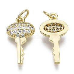 Messing micro pave klare zirkonia anhänger&nbsp;ZIRC-N039-091-NF