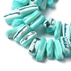 Gefärbte natürliche Trochus-Muschelperlenstränge&nbsp;X-SSHEL-C013-09M