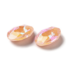 Cabochon in strass di vetro stile moka fluo&nbsp;GGLA-M005-01B-362MK
