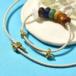 Conjuntos de pulseras y collares con cuentas de piedras preciosas naturales de chakras rondelle&nbsp;G-P561-01G-03