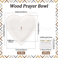 Cuenco de oración de madera&nbsp;ODIS-WH20015-04
