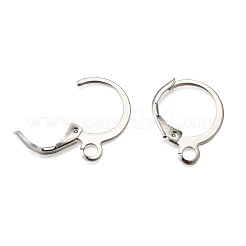 Messing-Huggie-Hoop-Ohrringzubehör & offene Sprungringe&nbsp;KK-TA0007-84A-P