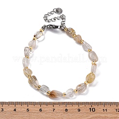 Bracelets naturels en quartz rutilés&nbsp;G-P563-07P-03