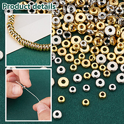 200 Stück Messing-Abstandsperlen in 10 Stilen&nbsp;KK-PH0006-55