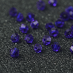 Perles bicone à facettes en verre d'imitation cristal cristallisé&nbsp;X-G22QS072