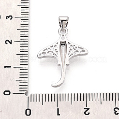 Colgante micropavé cubic zirconia de latón&nbsp;KK-T080-09P
