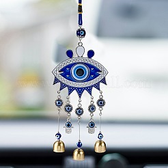 2 piezas 2 estilo coche colgante aleación vidrio rhinestone viento carillón&nbsp;HJEW-SZ0001-14
