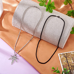 4 stücke 4 arten 304 edelstahl choker halsketten für frauen&nbsp;NJEW-TA0001-21