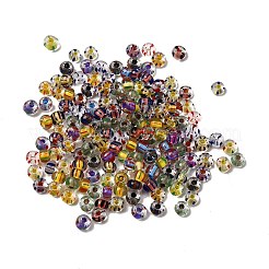 Perline di vetro a strisce trasparenti&nbsp;GLAA-NH0001-06A