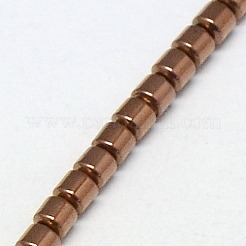 Electroplate non magnetici ematite sintetico fili di perline&nbsp;G-J163-2x2mm-01