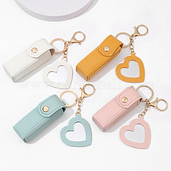 4 bolsa de almacenamiento para lápiz labial de cuero sintético de 4 colores&nbsp;AJEW-SC0003-95B