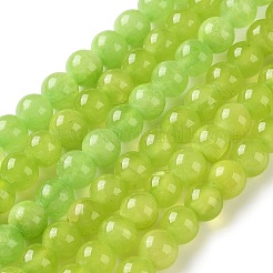 Fili di perline di calcite verde naturale&nbsp;GG-NH0008-A01-6mm-02