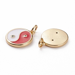 Pendenti in zirconi cubici trasparenti in micro pavè di ottone&nbsp;KK-C100-16G-02