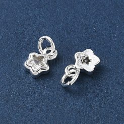 Messing micro pave klar zirkonia charme&nbsp;KK-P355-13S