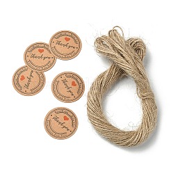 100 etichetta regalo da appendere in carta a pois rotondi a tema Ringraziamento&nbsp;CDIS-YW0001-10A