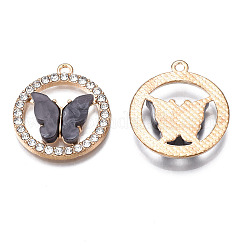 Legierung rhinestone-anhänger&nbsp;LS-X1-PALLOY-S183-001A-RS